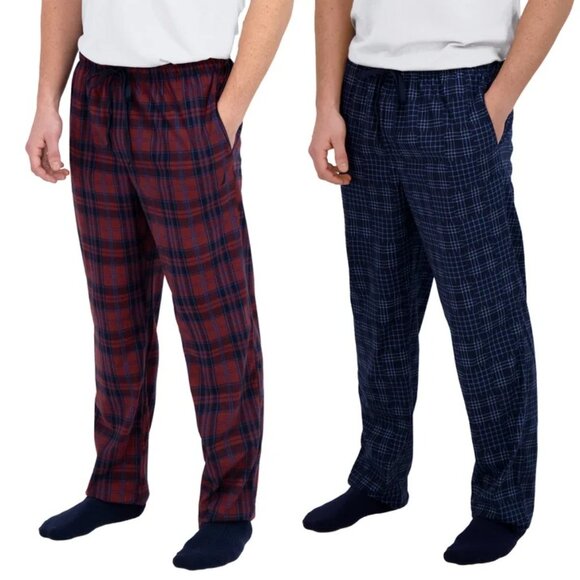 Nautica Men’s Lounge Pant, 2-pack Classic Fit Dual Side Pockets - Picture 3 of 5